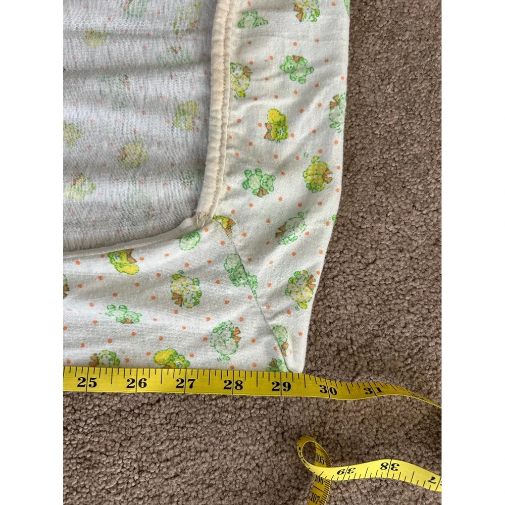 Vintage 90s set of 3 bassinet sheets & 2 matching burp clothes